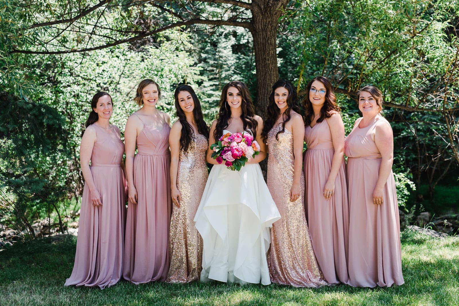 Whimsical wedding style and Bridesmaid dresses | Josie V Photography
