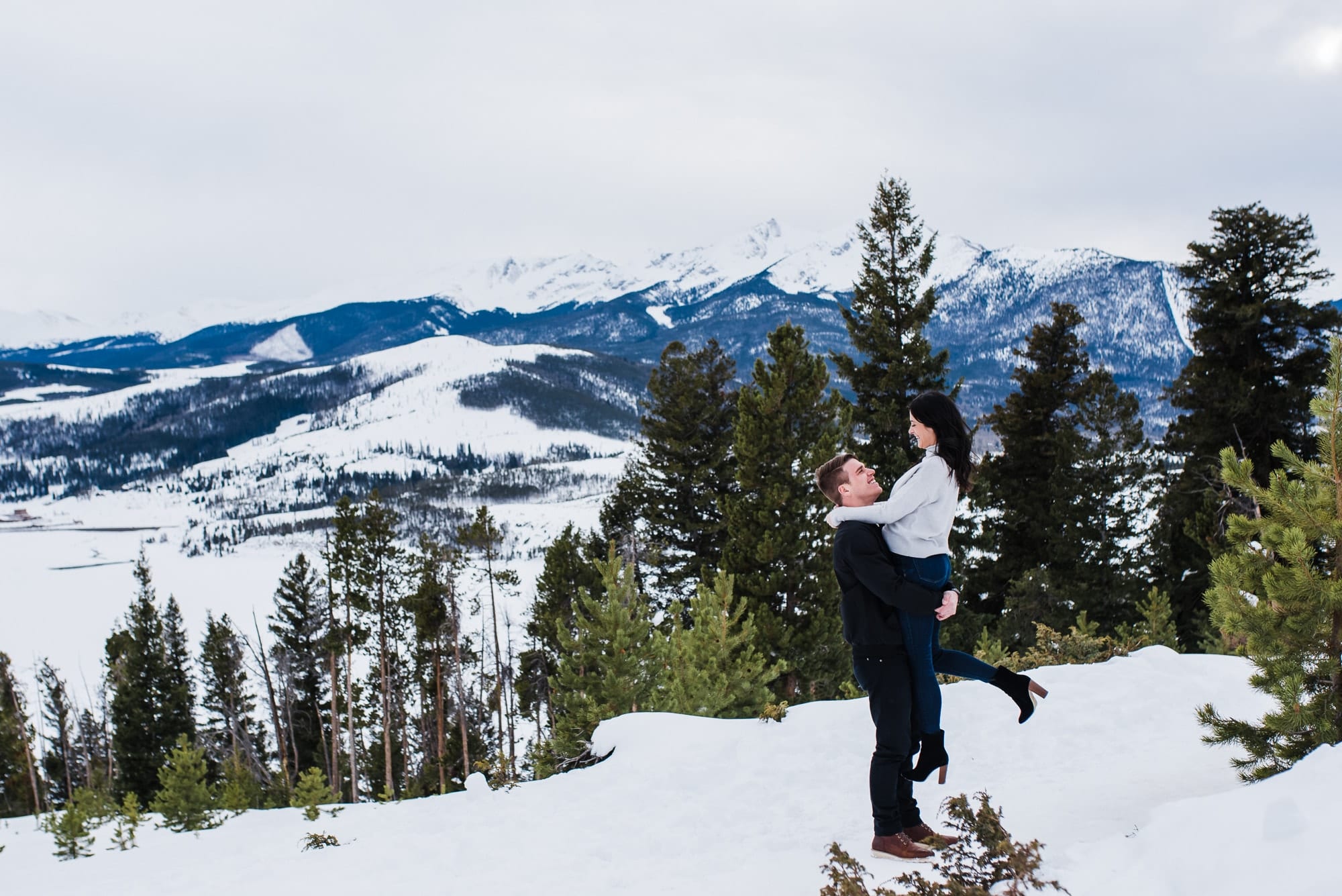 Editorial Winter Colorado Engagement Session by Josie V